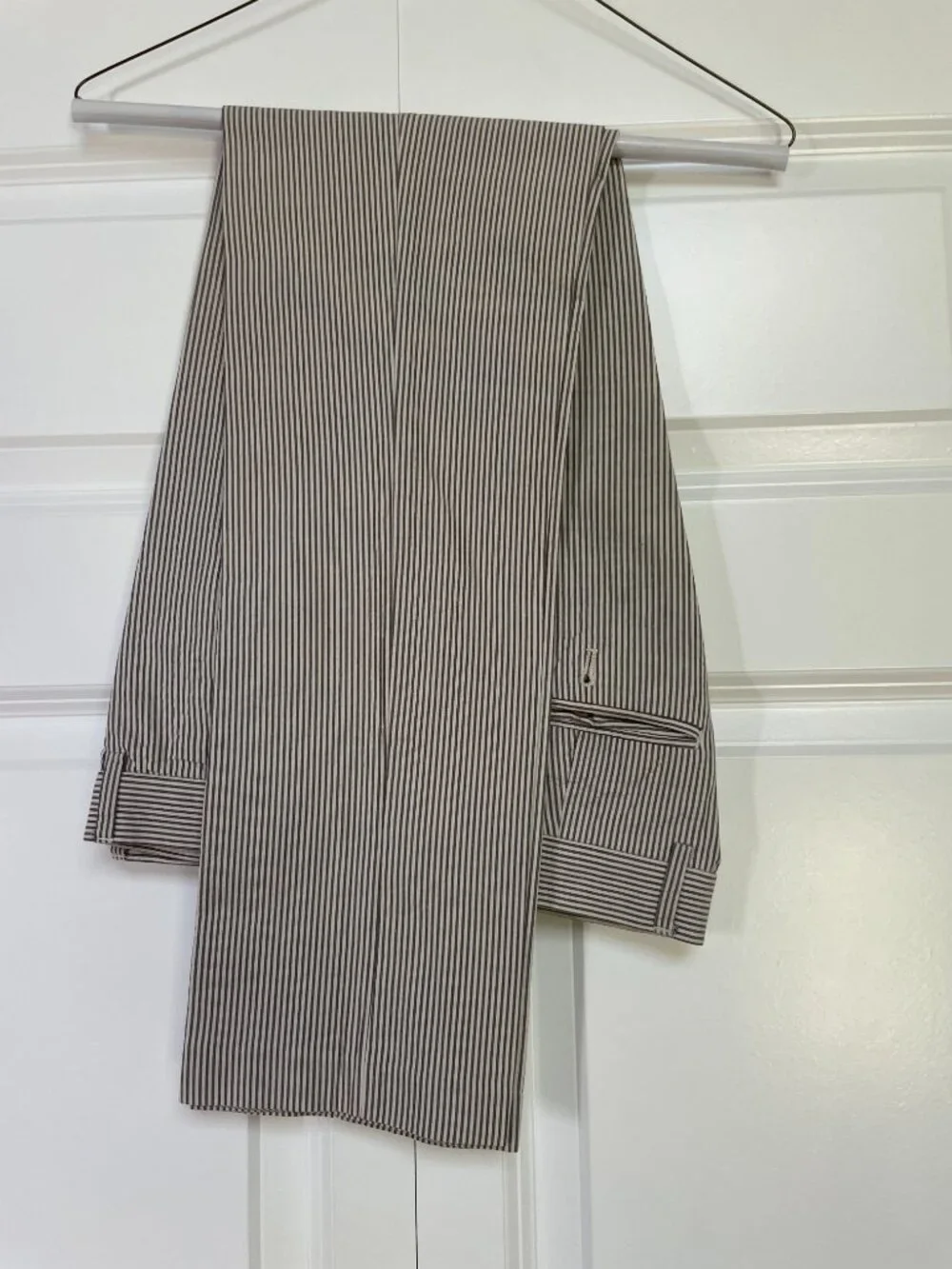 Boys size 14 J.Crew blue Seersucker suit
